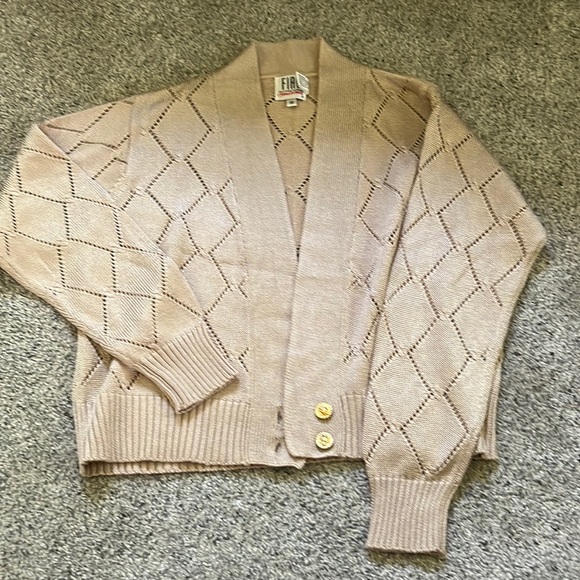 Fia Italia Handloomed Two Button Cardigan - Picture 1 of 3